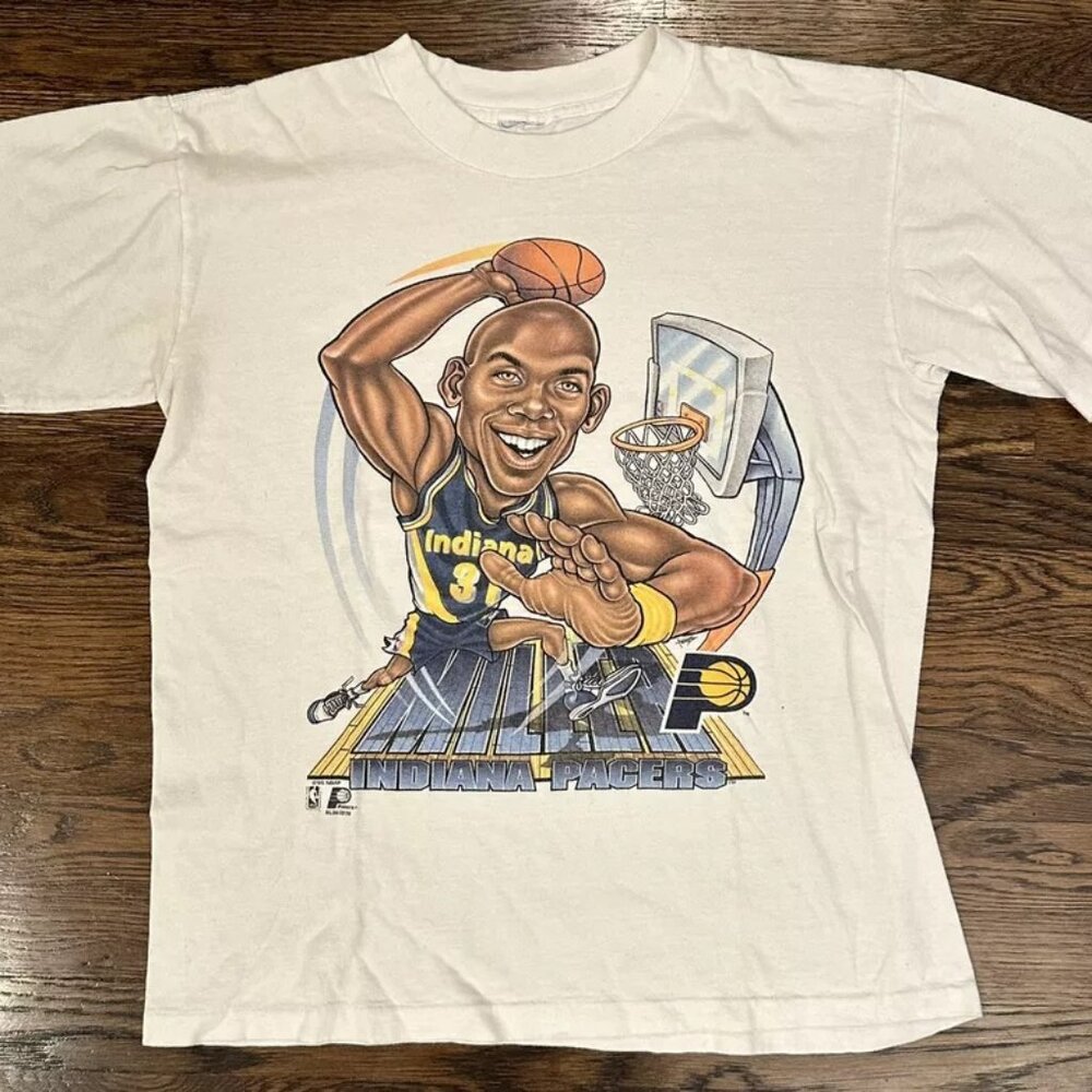 VTG 90s NBA REGGIE MILLER INDIANA PACERS T-SHIRT